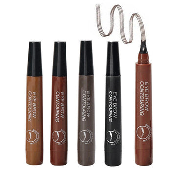 rayon à sourcils à quatre pointes 5 g 11,5x2cm 5 couleurs Facile à appliquer Résistant à l'eau et aux bavures Couleur longue tenue